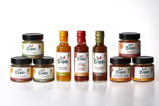 Ticapsi-LOT Ti'Capsi sauces piquantes et tartinables épicés-photo de toute la gamme.